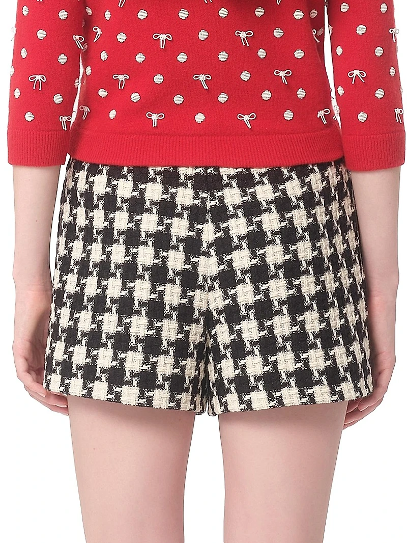 Damier Light Tweed Shorts