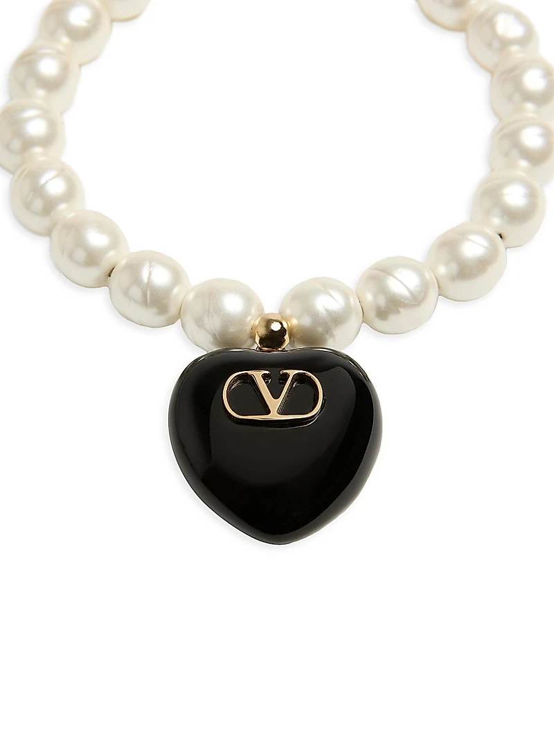 Coeur Royal Bracelet Metal, Enamel and Beads