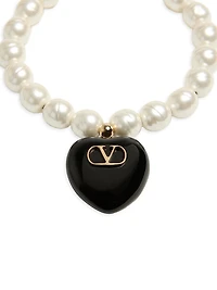 Coeur Royal Bracelet Metal, Enamel and Beads