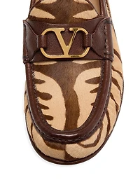 VLogo Signature Pony-Effect 20MM Calfskin Loafers
