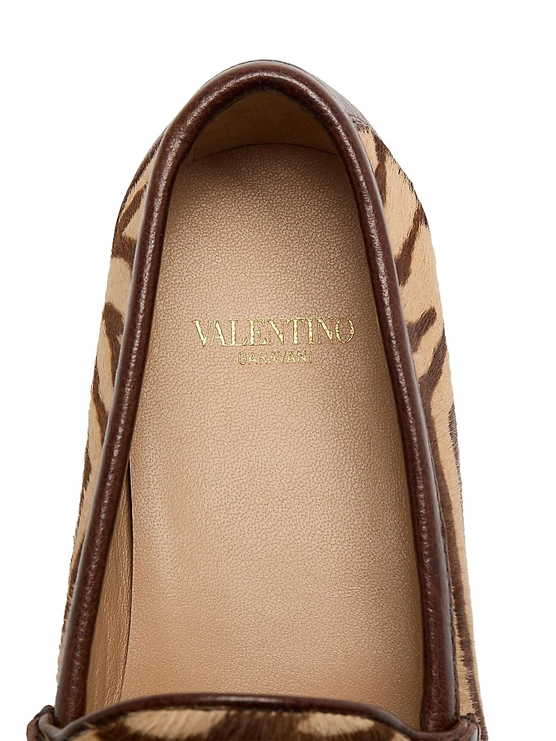 VLogo Signature Pony-Effect 20MM Calfskin Loafers