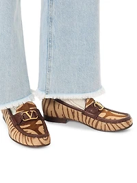 VLogo Signature Pony-Effect 20MM Calfskin Loafers