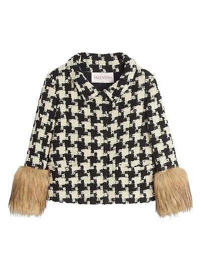 Macro Pied De Poule Tweed Jacket