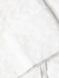 Seersucker Crop Slim Pants