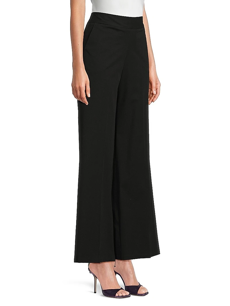 Cotton Wide-Leg Pants