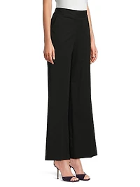 Cotton Wide-Leg Pants