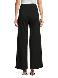 Cotton Wide-Leg Pants