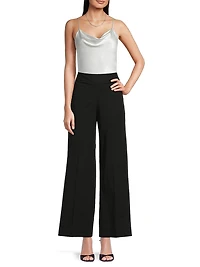 Cotton Wide-Leg Pants