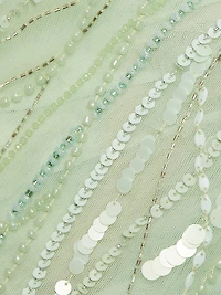 Nancy Sequined Strapless Gown