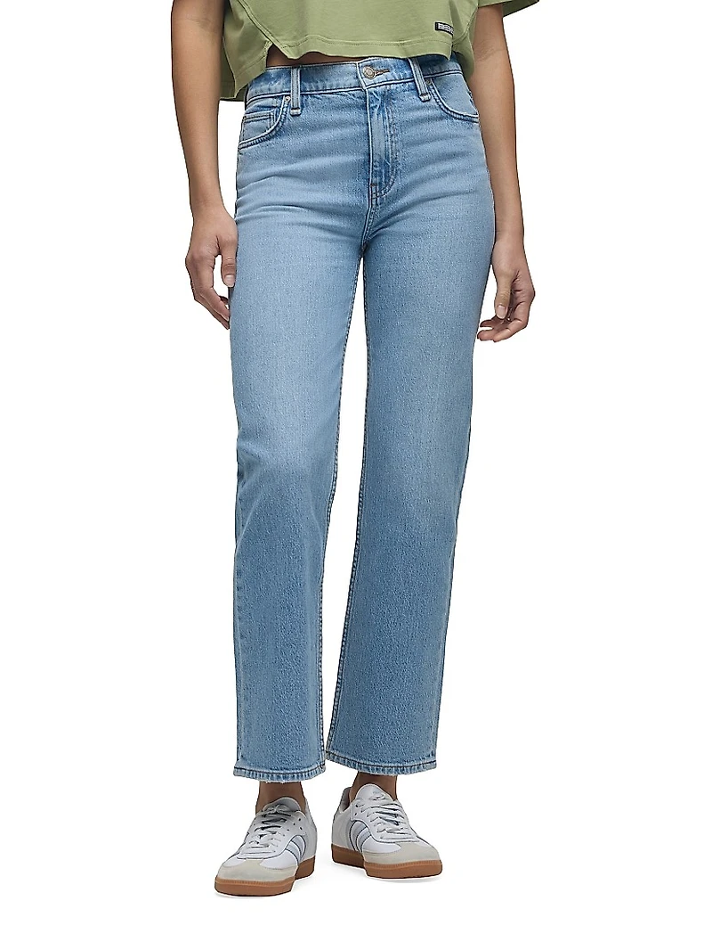 Remi High-Rise Straight Ankle Jeans
