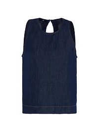 Sleeveless Denim Top