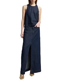 Sleeveless Denim Top