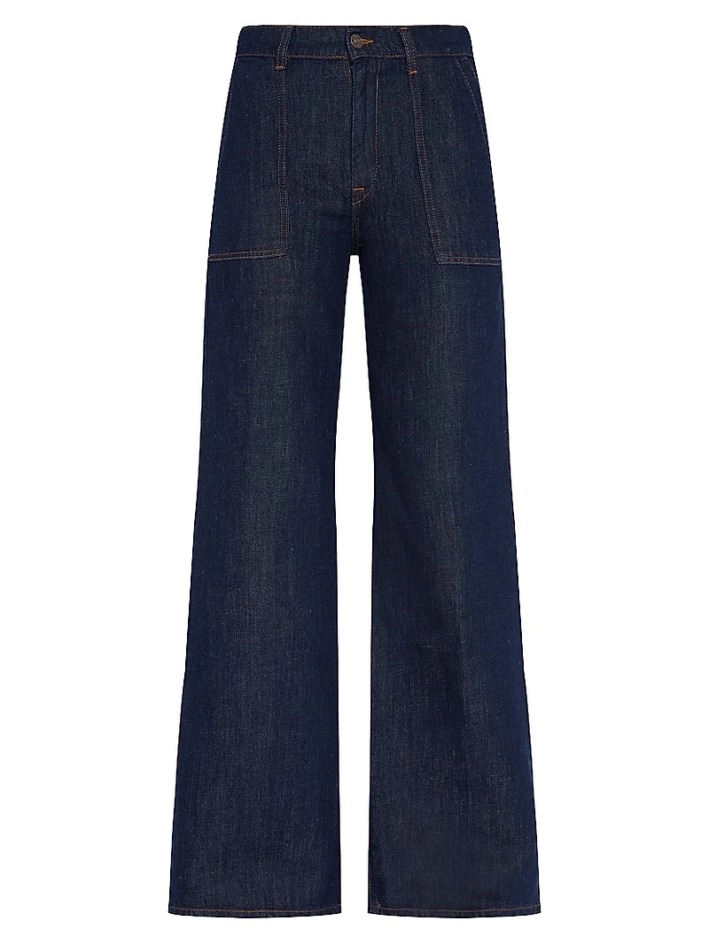 Lotta Mid-Rise Wide-Leg Jeans