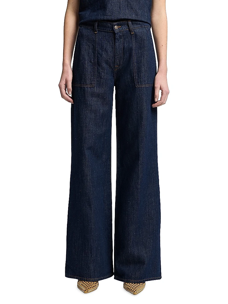 Lotta Mid-Rise Wide-Leg Jeans