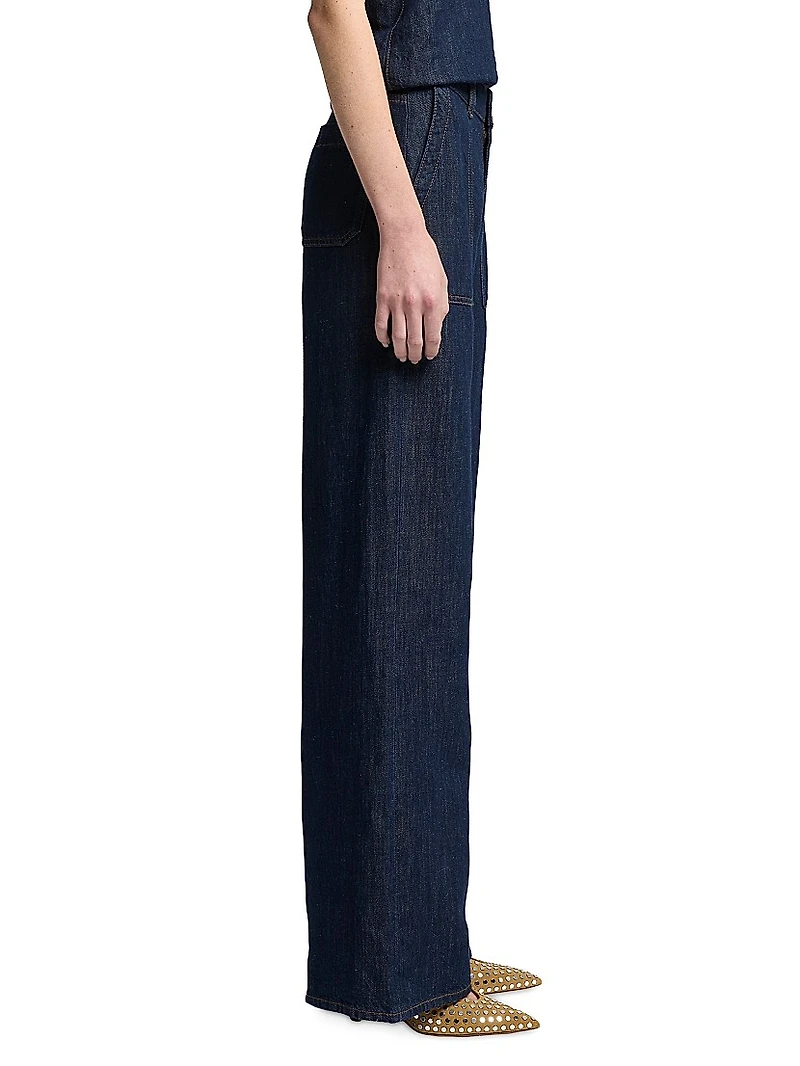 Lotta Mid-Rise Wide-Leg Jeans