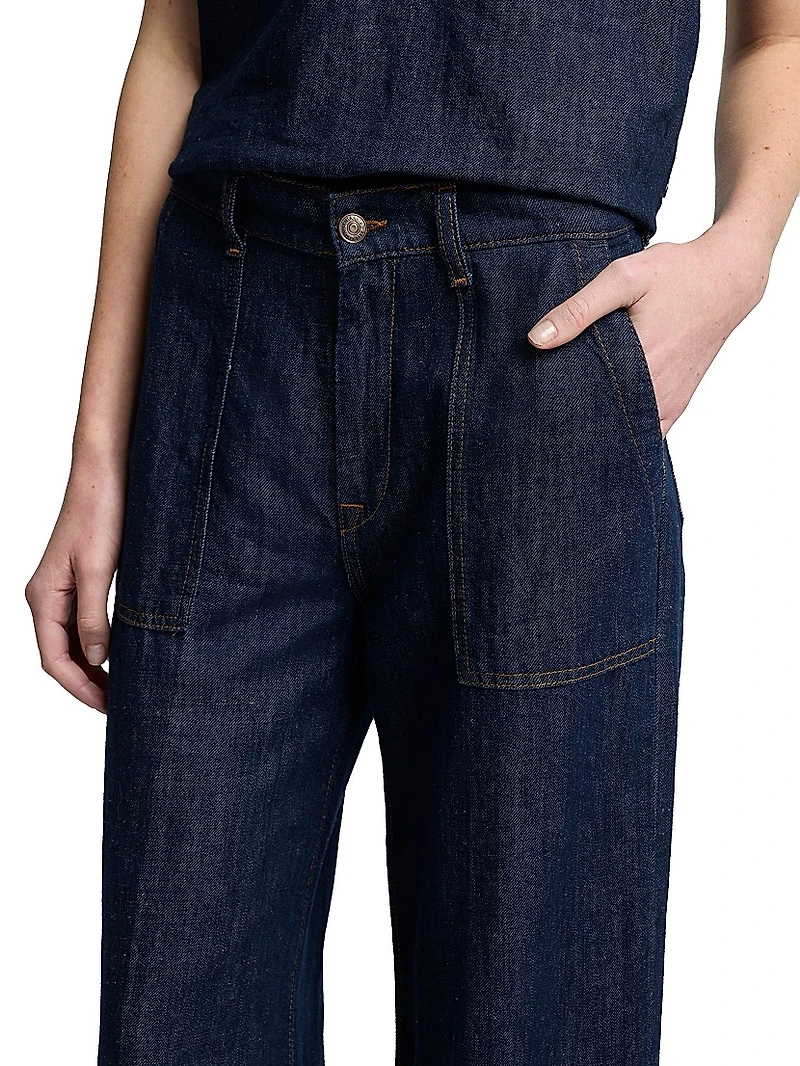 Lotta Mid-Rise Wide-Leg Jeans