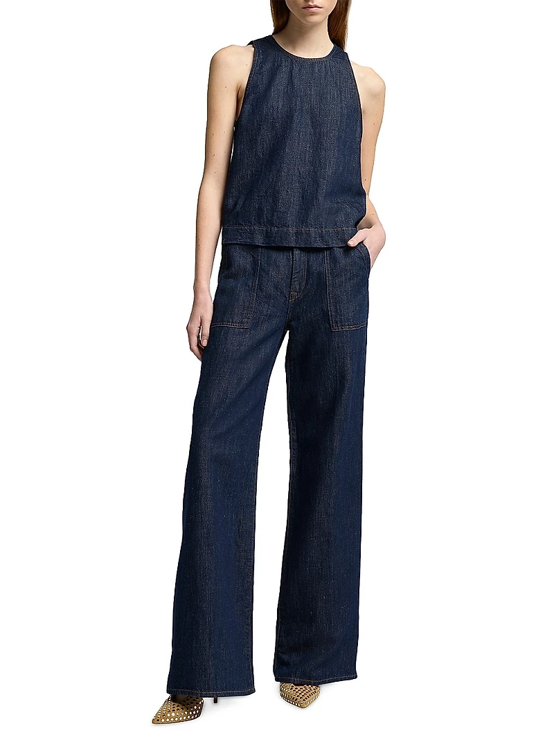 Lotta Mid-Rise Wide-Leg Jeans