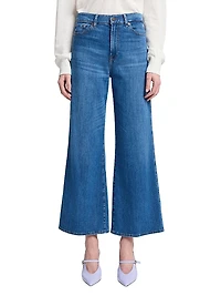 Lotta Cropped Wide-Leg Jeans