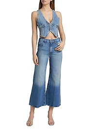 Studded Denim Vest