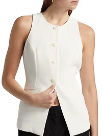 Boss Luxe Suiting Sculpted Vest