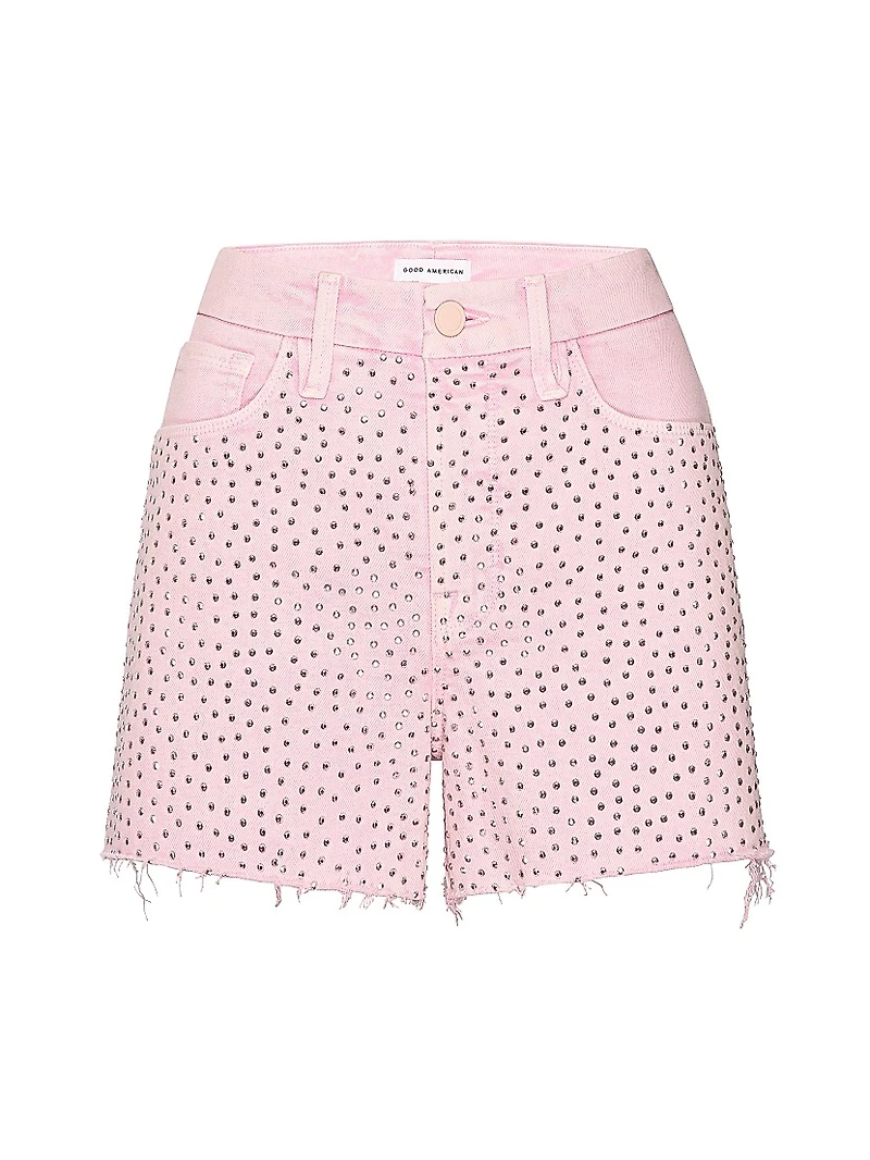 Good Girlfriend Studded Denim Shorts