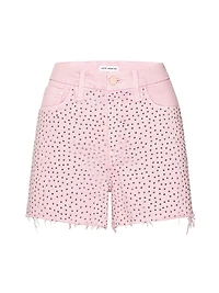Good Girlfriend Studded Denim Shorts