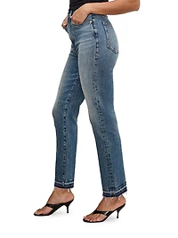Good Boy Mid-Rise Straight-Leg Jeans