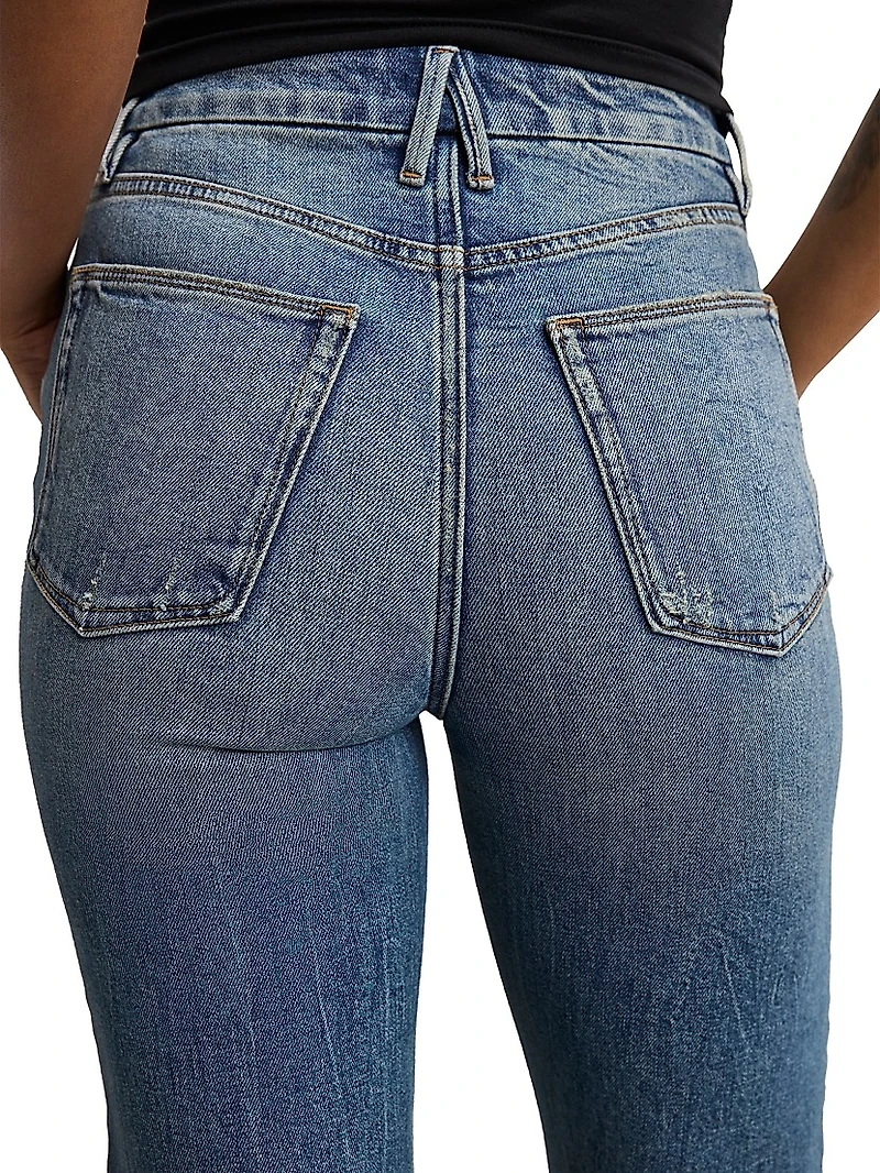 Good Boy Mid-Rise Straight-Leg Jeans