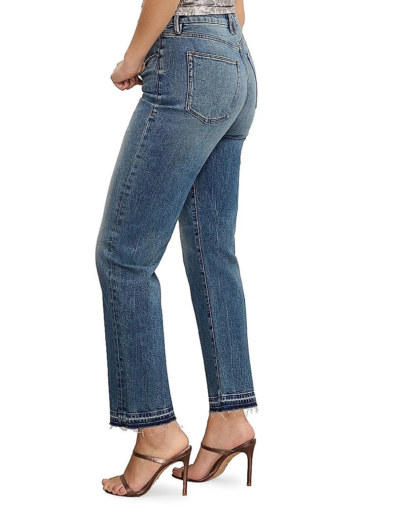 Good Boy Mid-Rise Straight-Leg Jeans