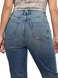 Good Boy Mid-Rise Straight-Leg Jeans