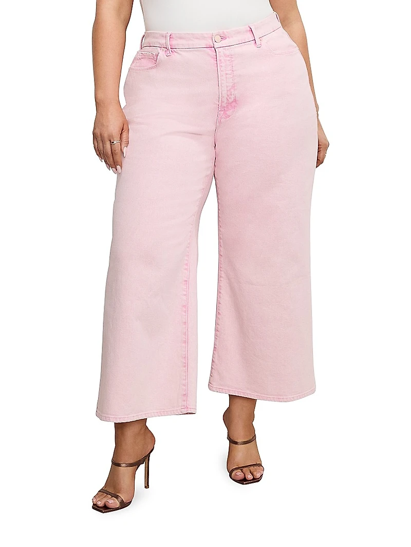 Good Waist Cropped Palazzo Jeans