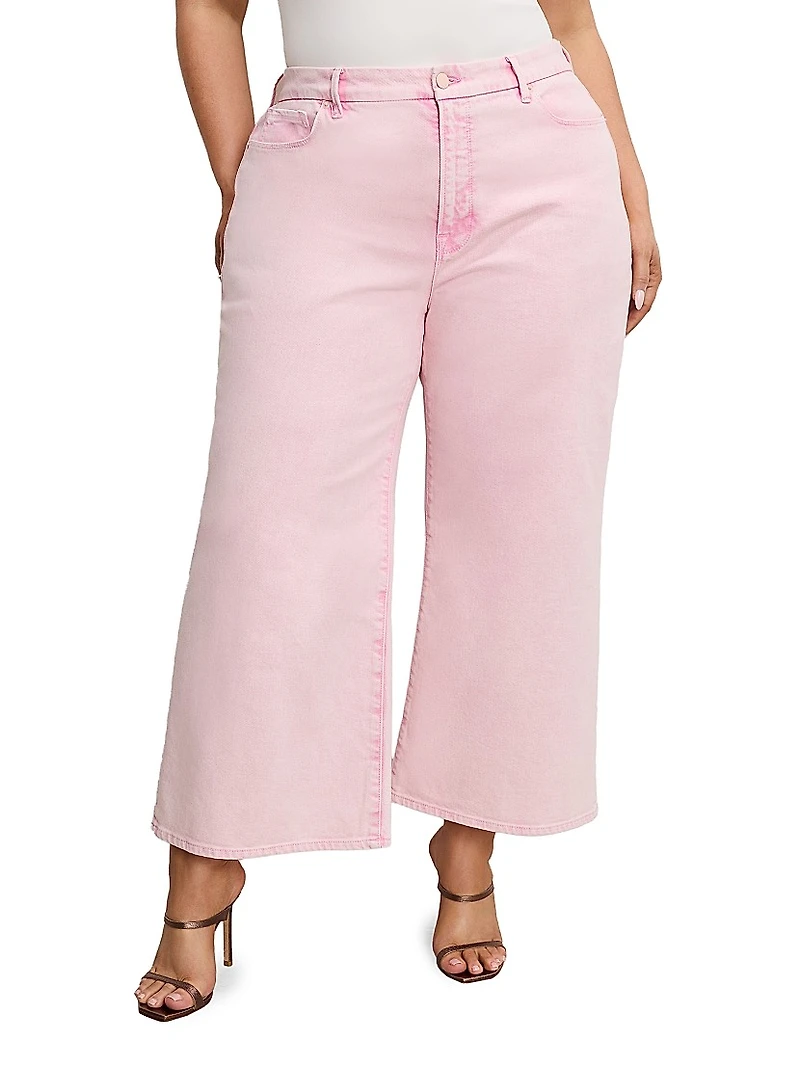 Good Waist Cropped Palazzo Jeans