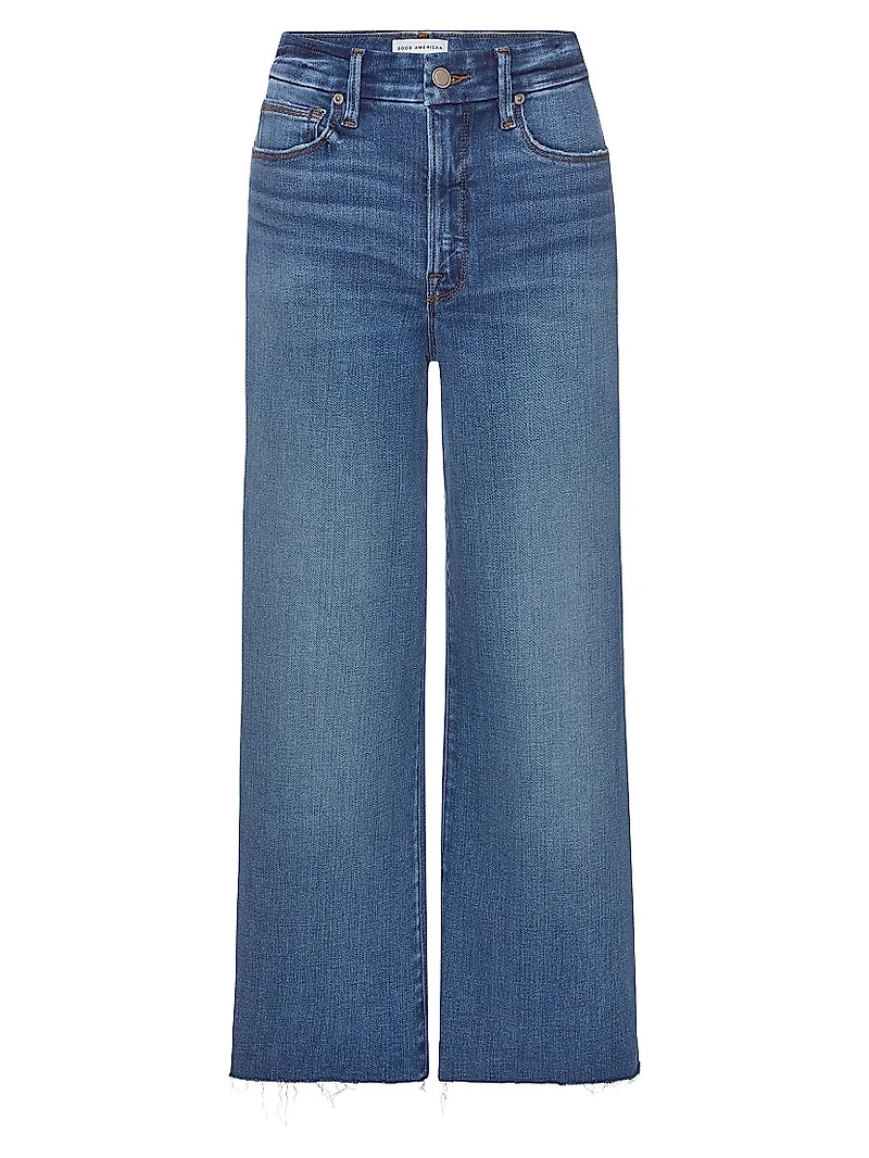 Soft Tech Good Waist Cropped Palazzo Jeans