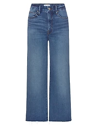 Soft Tech Good Waist Cropped Palazzo Jeans