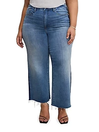 Soft Tech Good Waist Cropped Palazzo Jeans