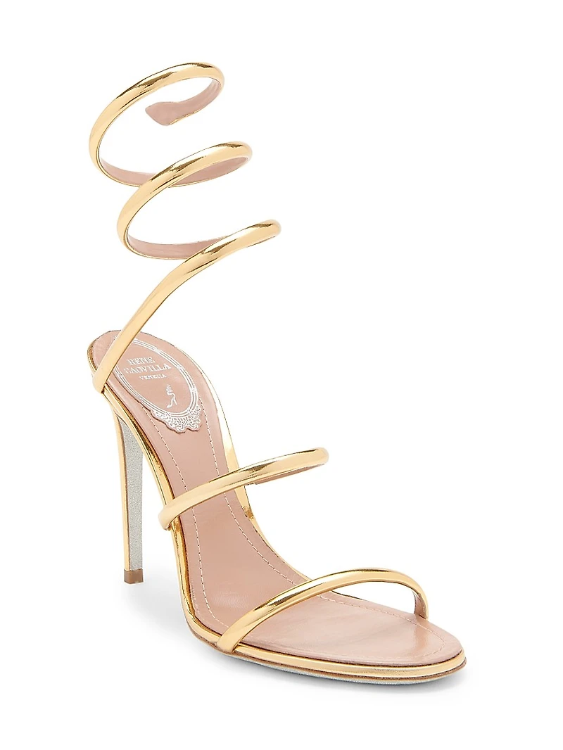 Cleo 105MM Leather Sandals