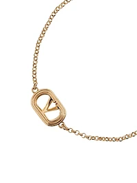 Oval Bracelet Metal and Swarovski Pearl