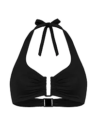 Dedicace Ruched Halter Bikini Top