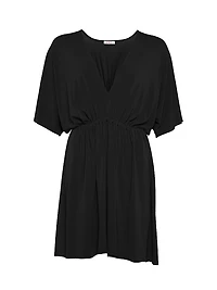 Naïa Plunging V-Neck Jersey Minidress