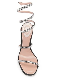105MM Cleo Satin Sandals