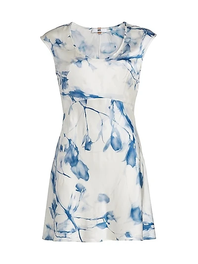 Tie-Dye Silk Minidress