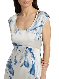 Tie-Dye Silk Minidress