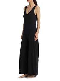 Cotton Double V Jumpsuit