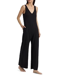 Cotton Double V Jumpsuit