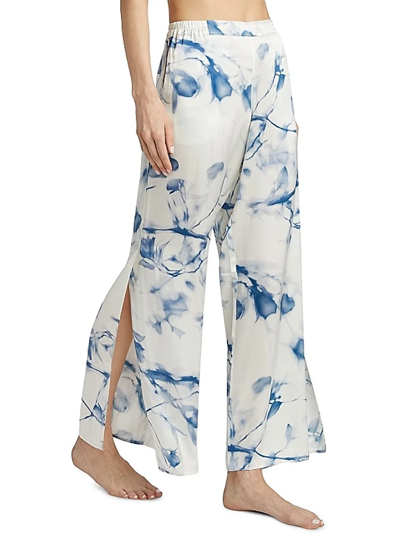 Tie-Dye Silk Lounge Set