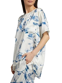 Tie-Dye Silk Lounge Set