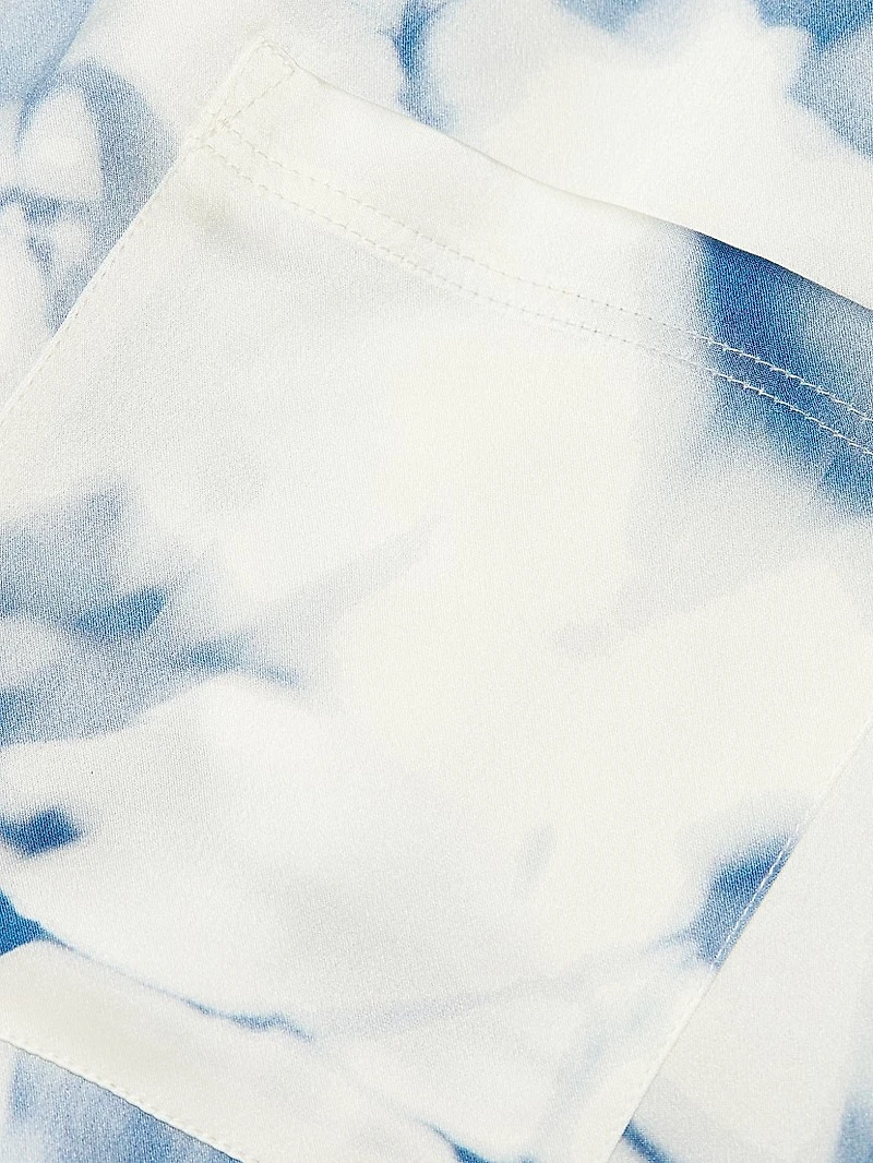 Tie-Dye Silk Lounge Set