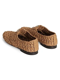 Derby Woven Lace-Up Shoes