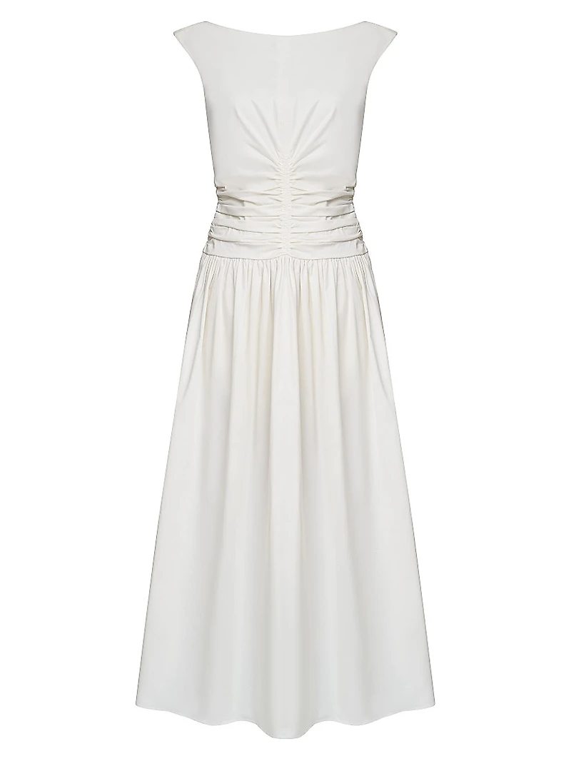 Imani Boatneck Midi-Dress