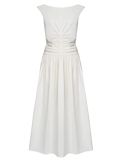 Imani Boatneck Midi-Dress